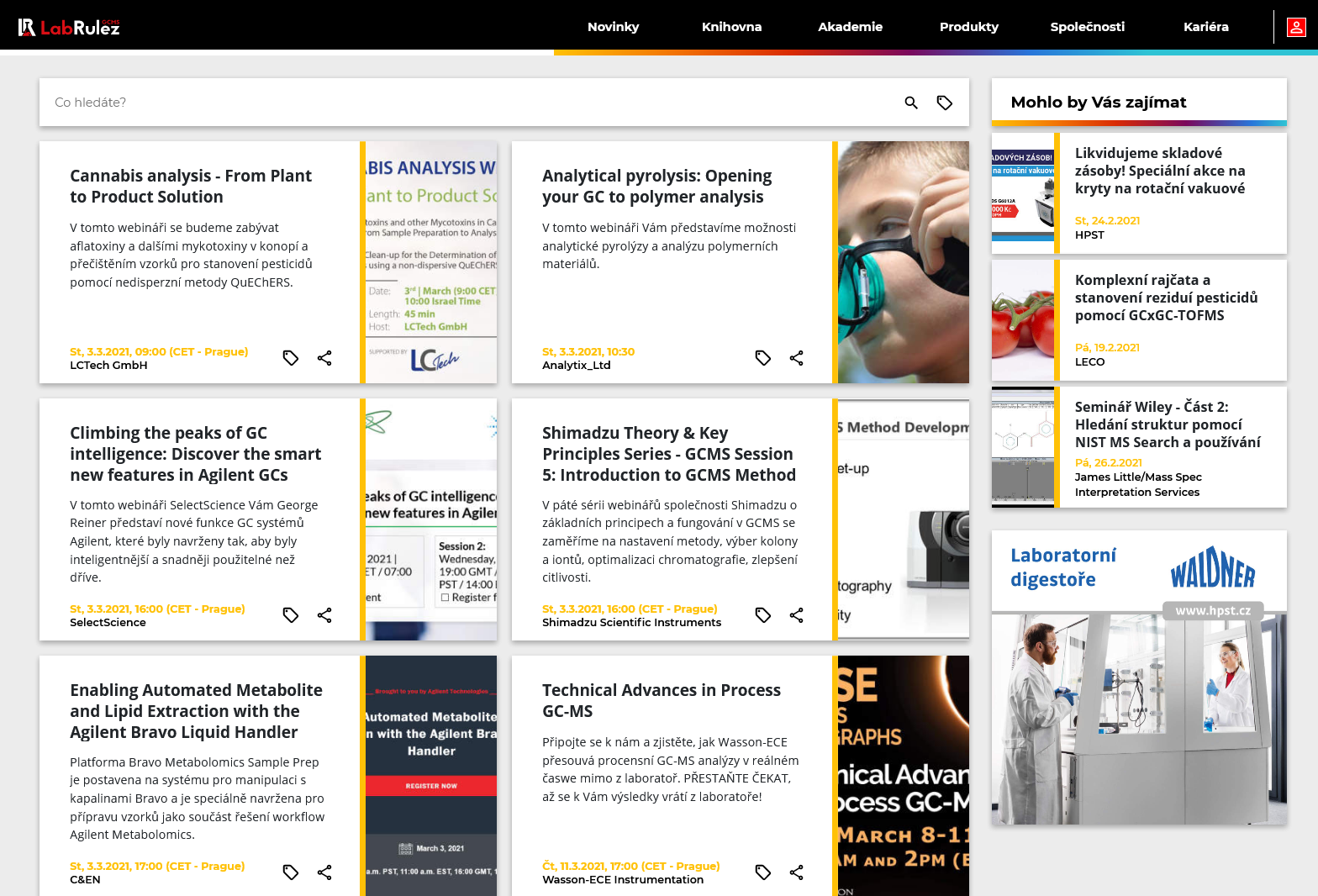 GC a GCMS webináře - 9. týden