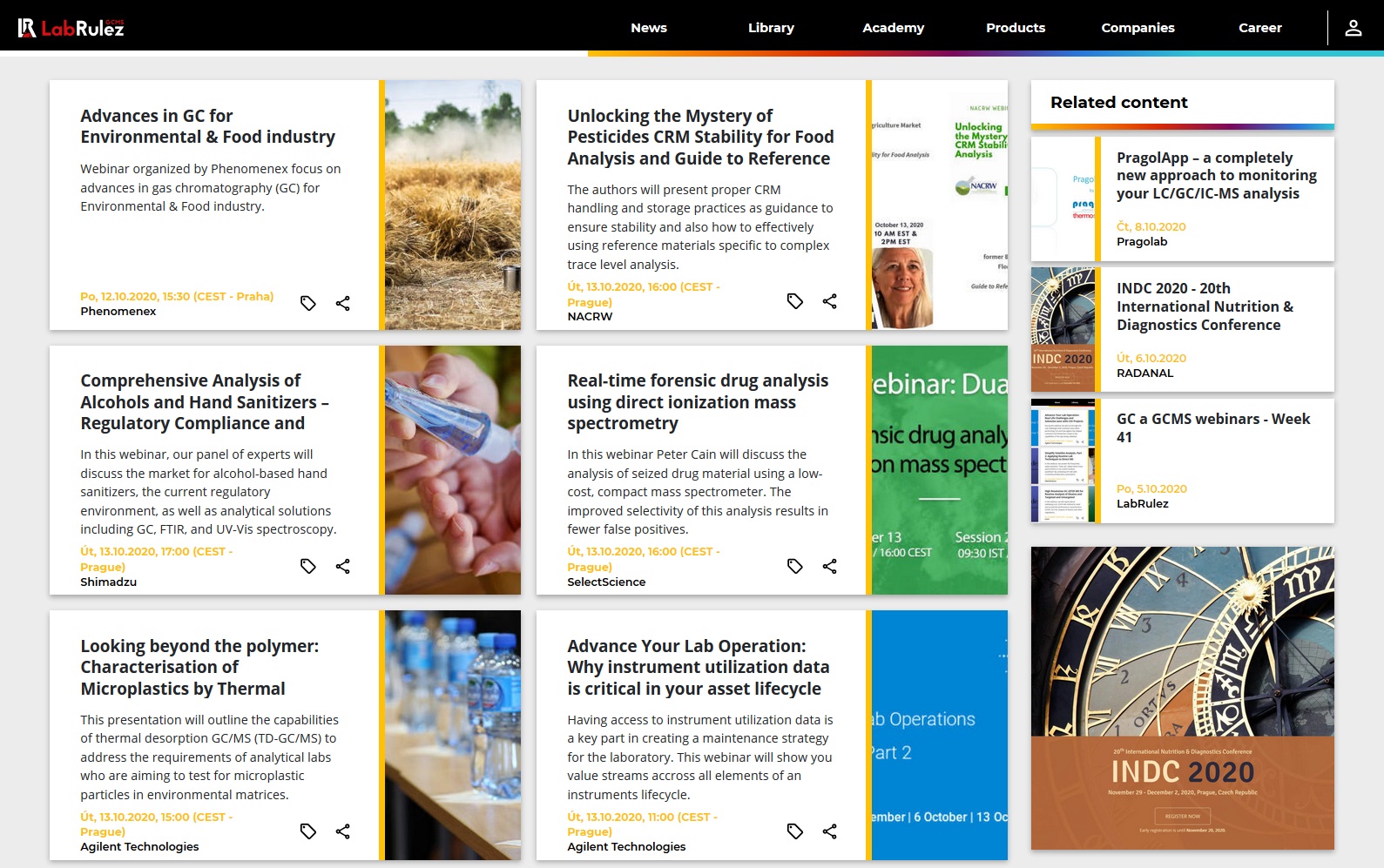 LabRulez: GC and GCMS webinars - Week 42
