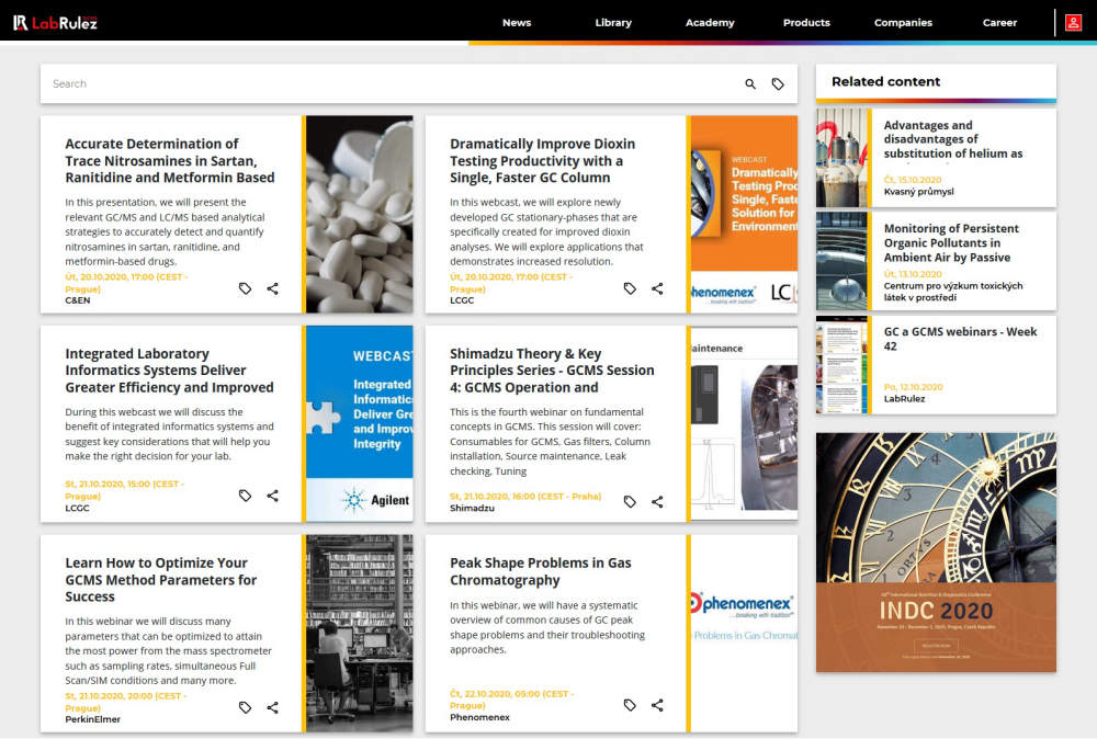 GC and GCMS webinars - Week 43