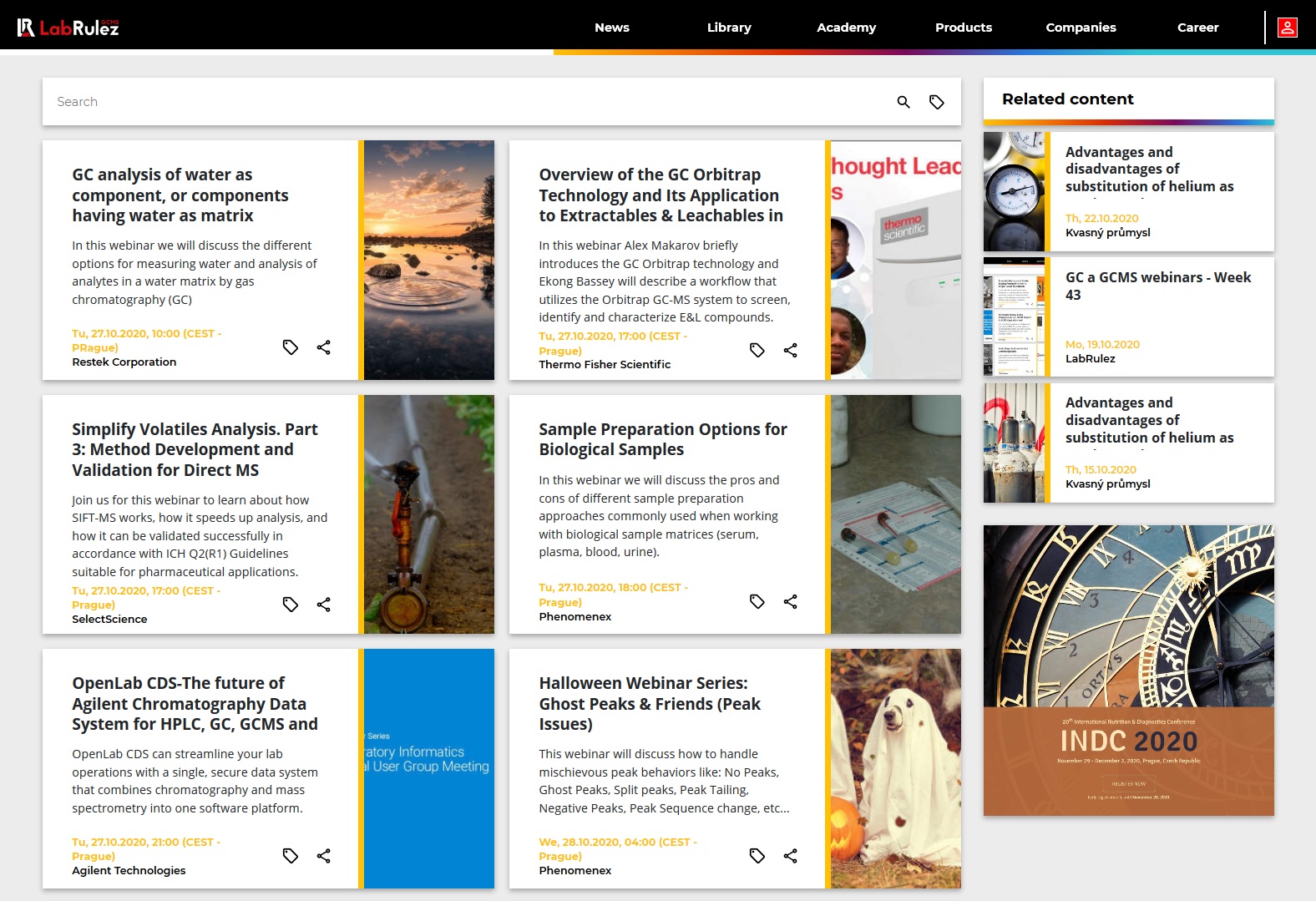 LabRulez: GC and GCMS webinars - Week 44