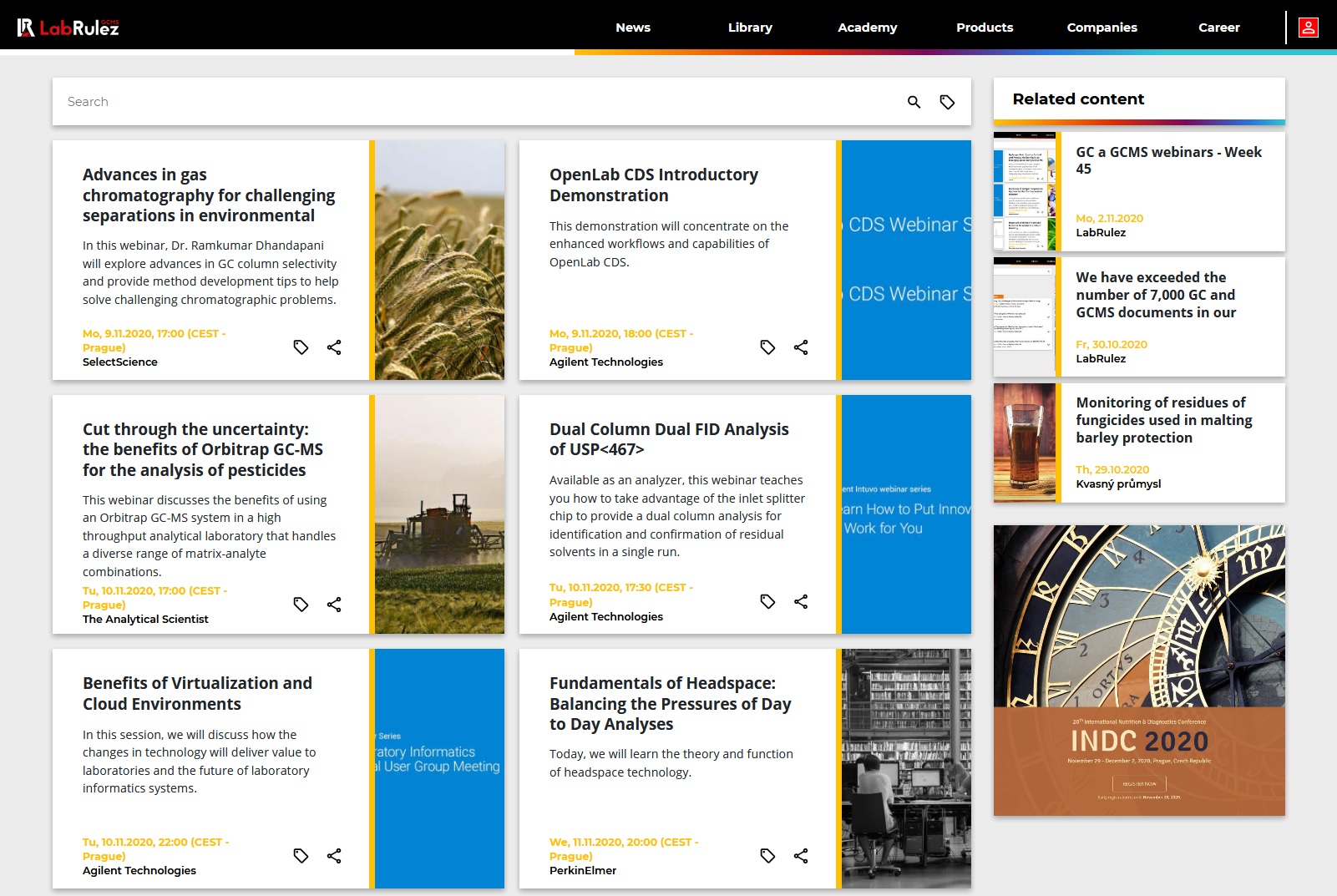LabRulez: GC and GCMS webinars - Week 46
