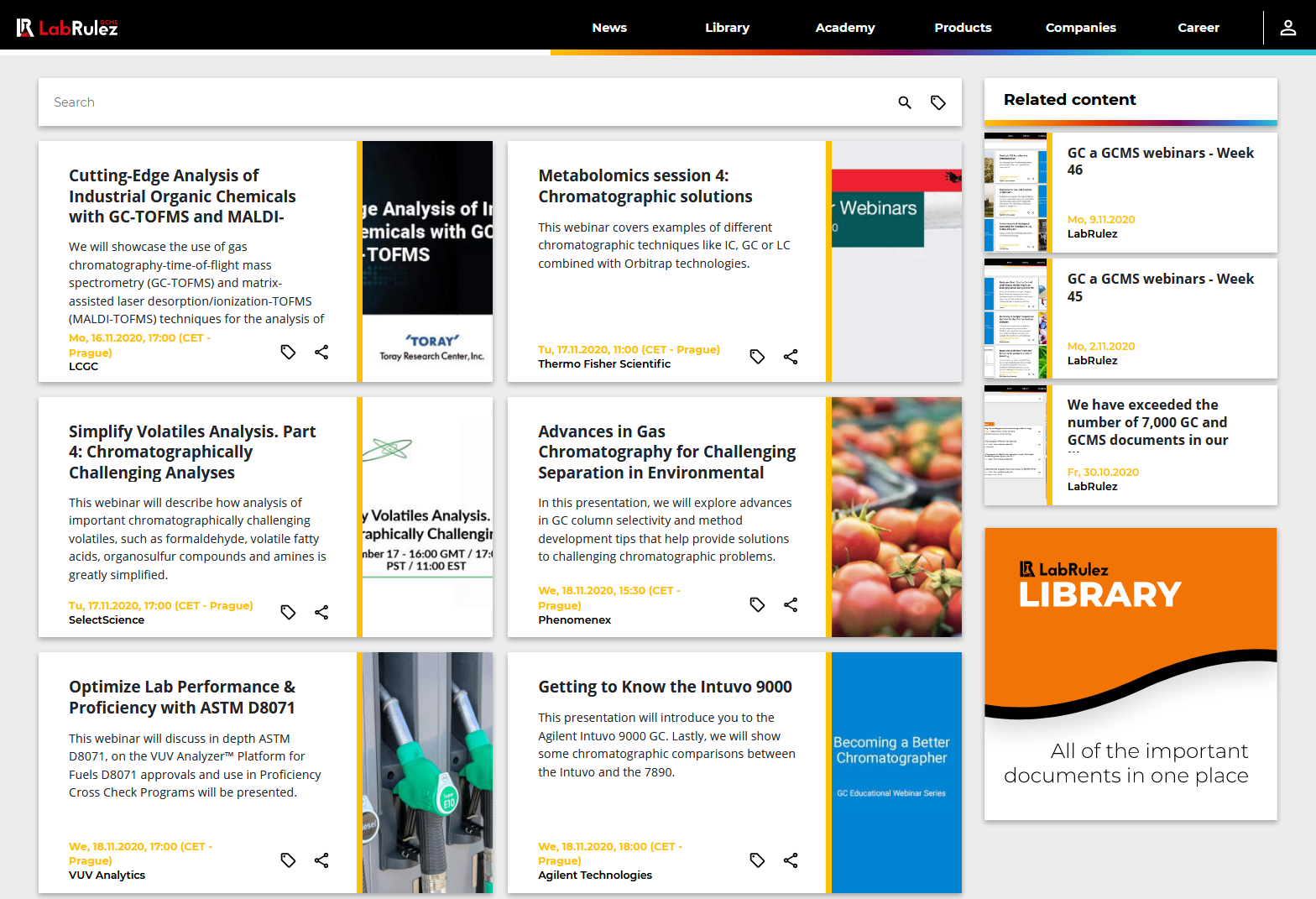 LabRulez: GC and GCMS webinars - Week 47