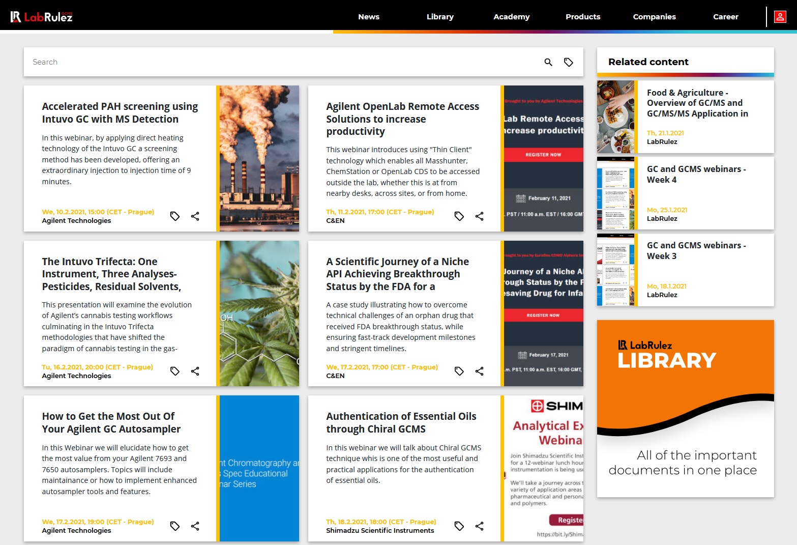 LabRulez: GC and GCMS webinars - February 2021