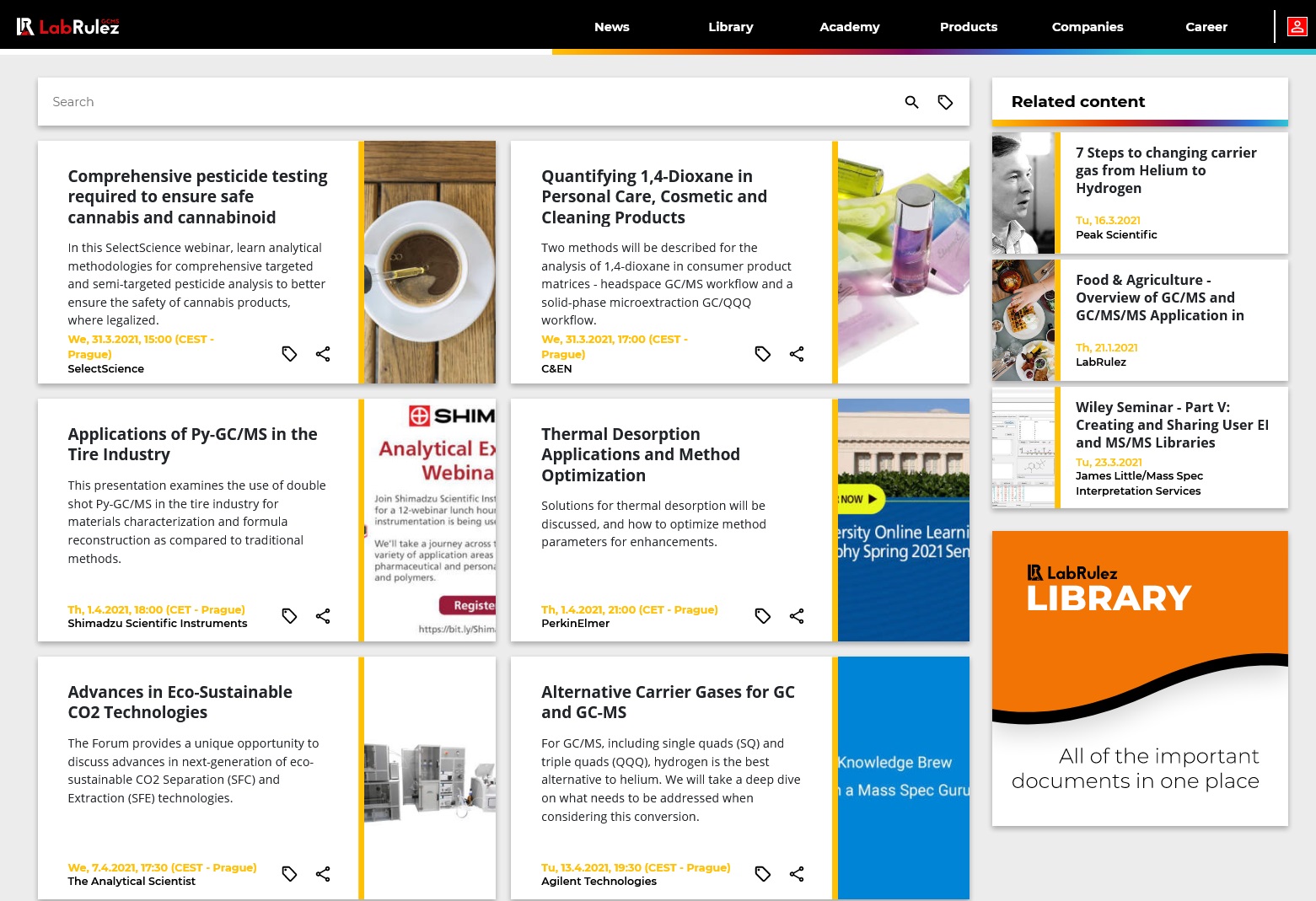 LabRulez: GC and GCMS webinars - Week 13