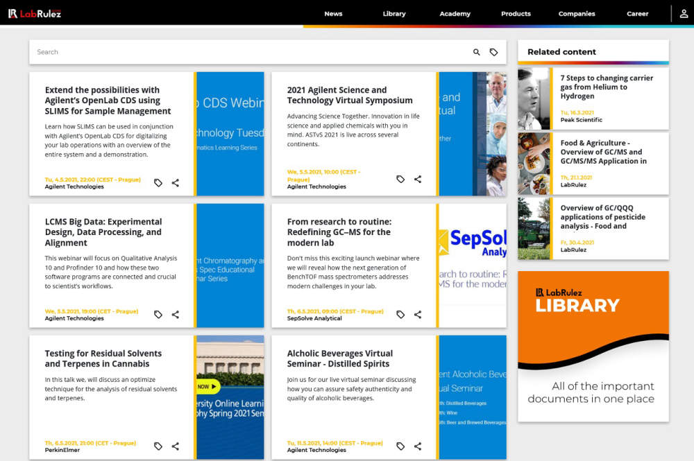 GC and GCMS webinars - Week 18