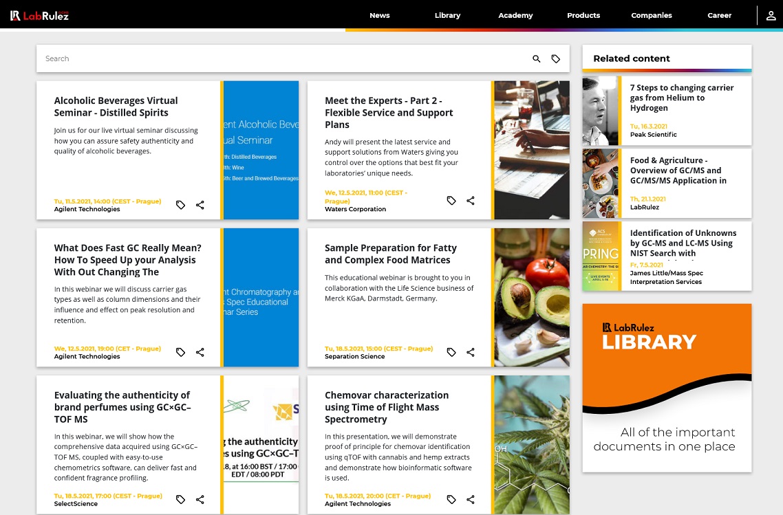 LabRulez: GC and GCMS webinars - Week 19 - 20