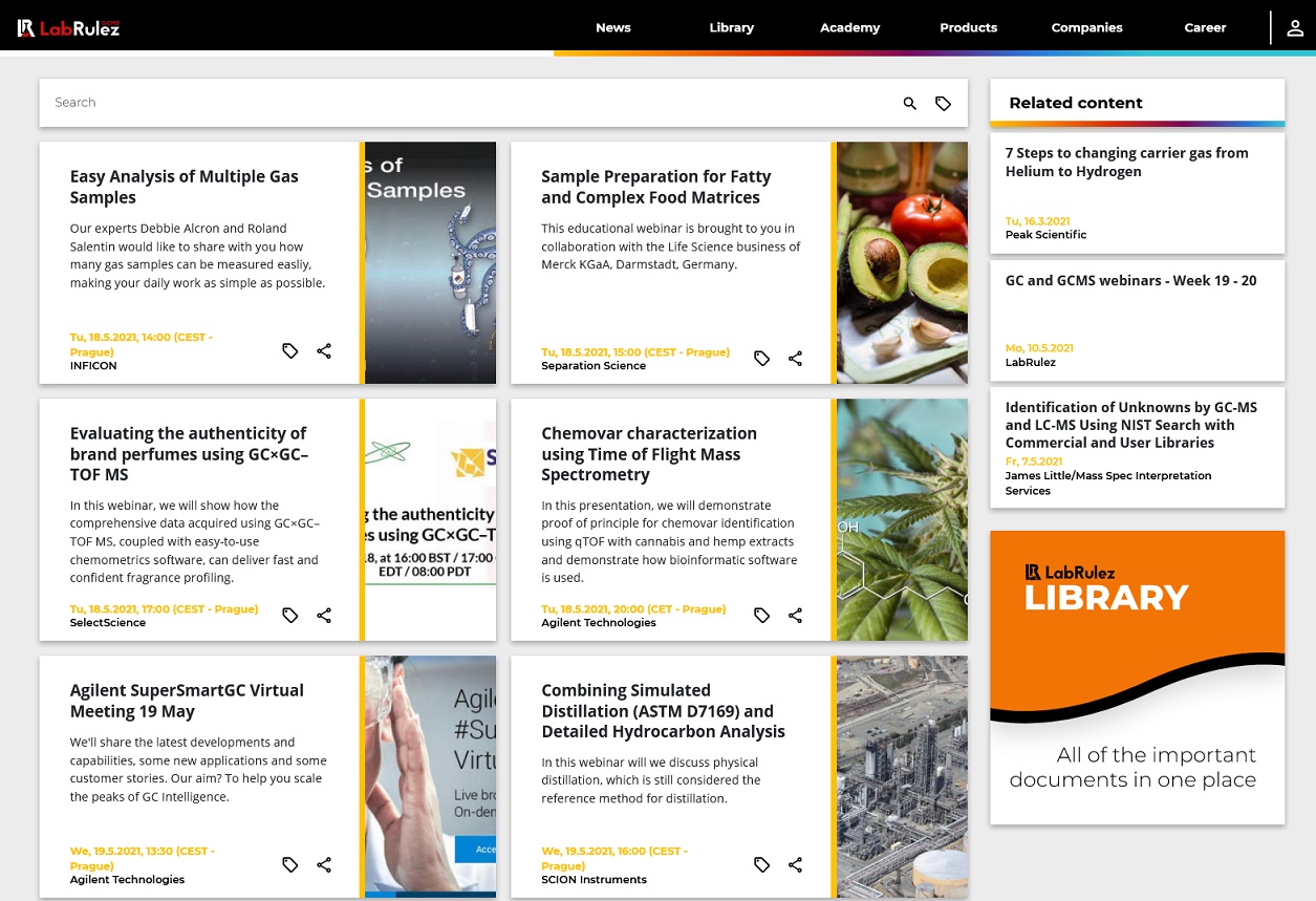 LabRulez: GC and GCMS webinars - Week 20