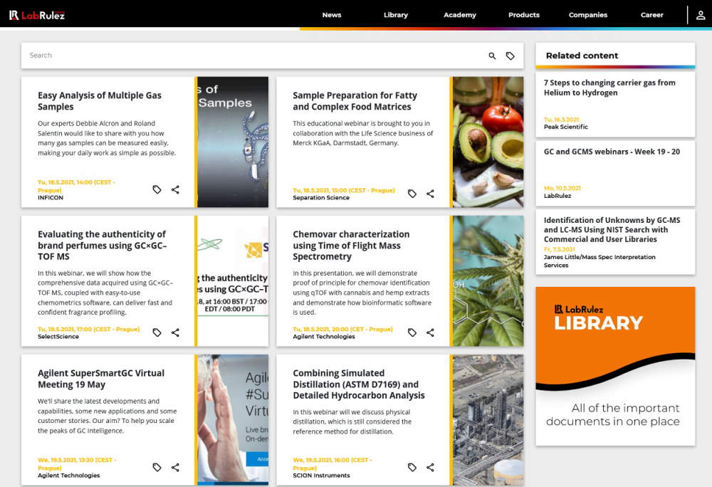 GC and GCMS webinars - Week 20