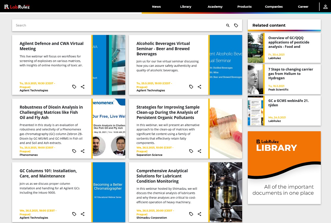 LabRulez: GC and GCMS webinars - Week 21