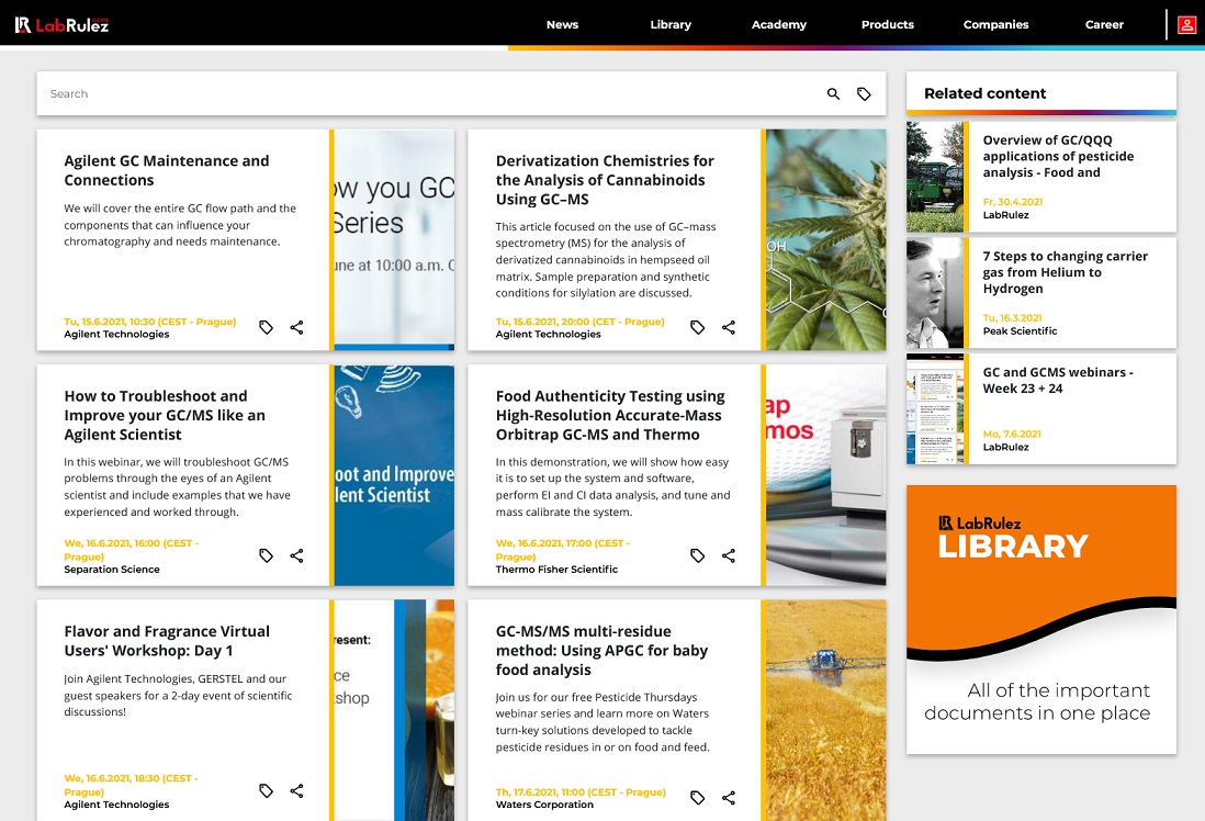 LabRulez: GC and GCMS webinars - Week 24