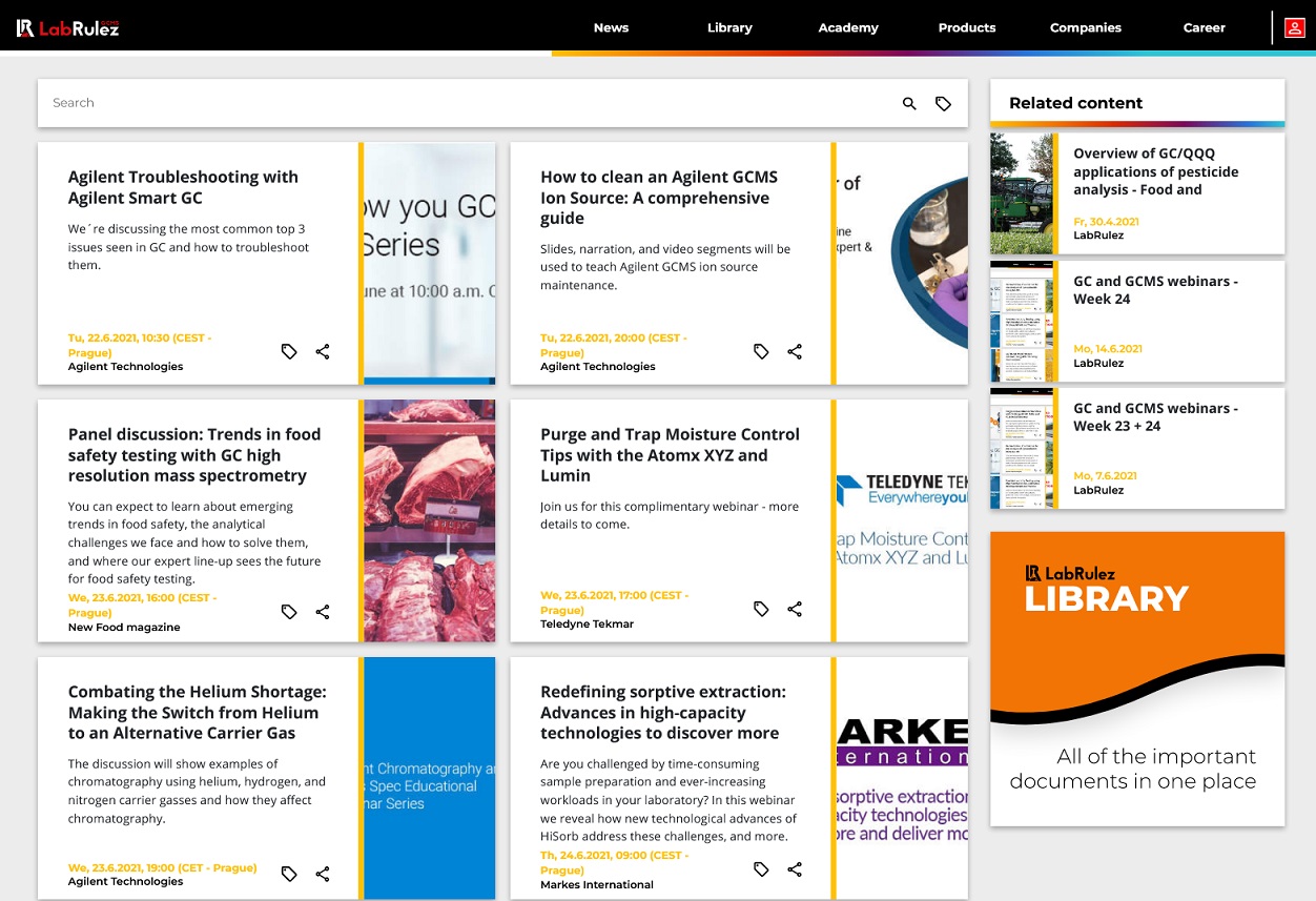 LabRulez: GC and GCMS webinars - Week 25
