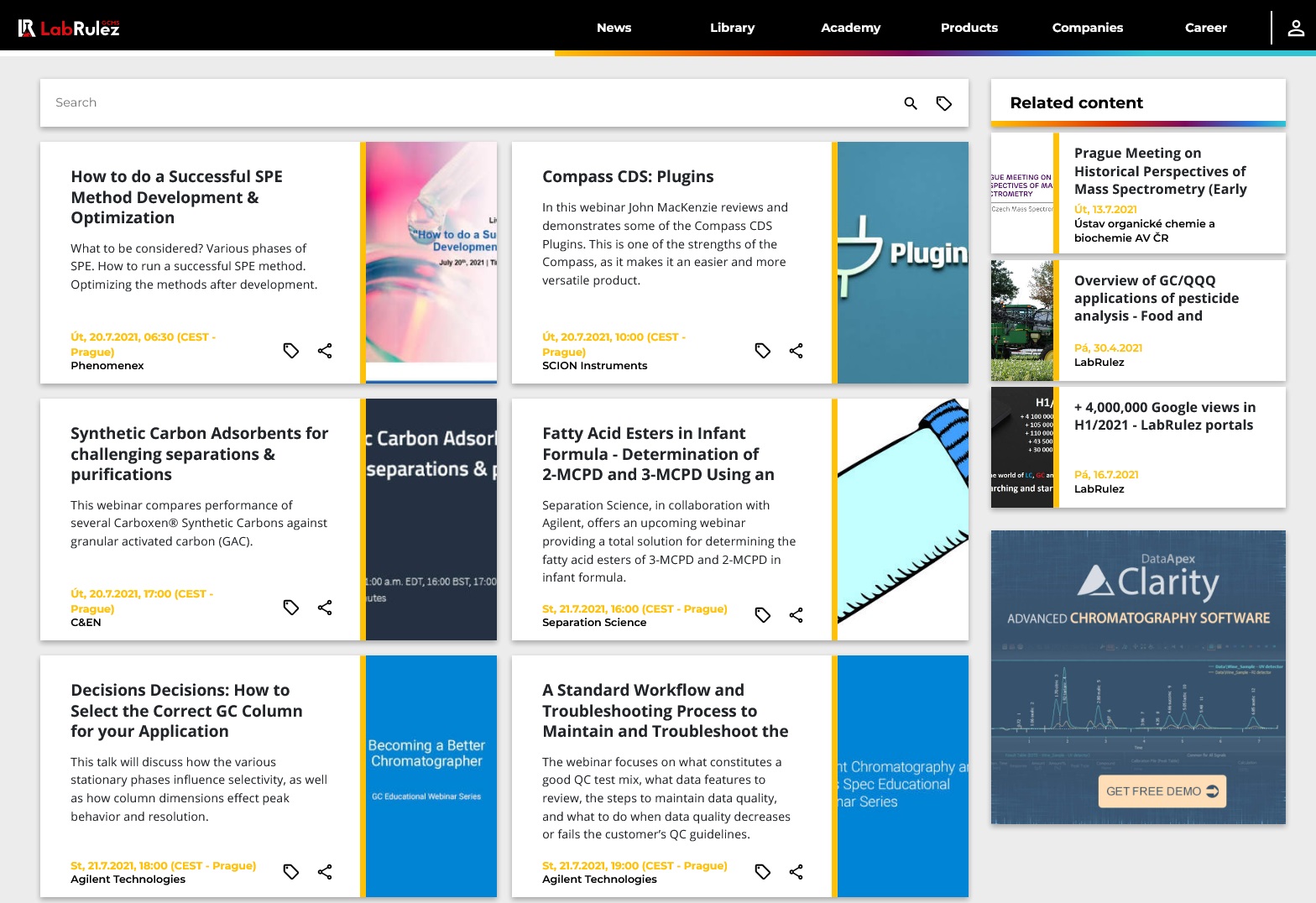 LabRulez: GC and GCMS webinars - Week 29