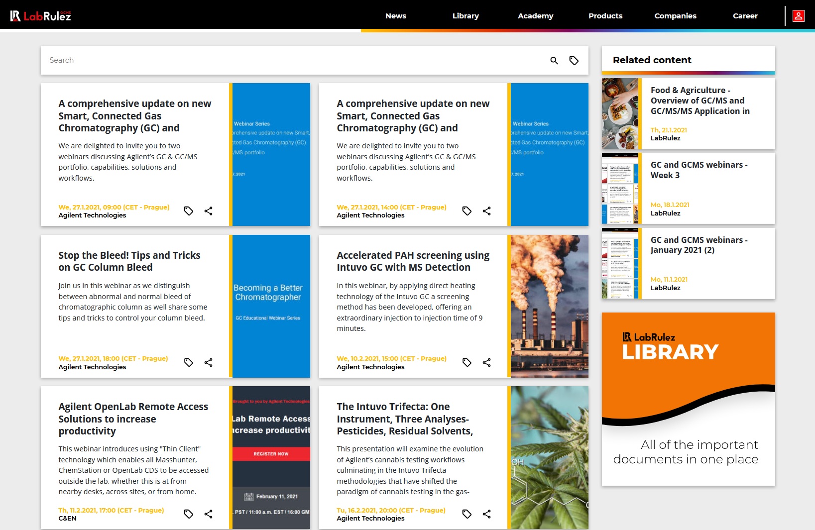 LabRulez: GC and GCMS webinars - Week 4