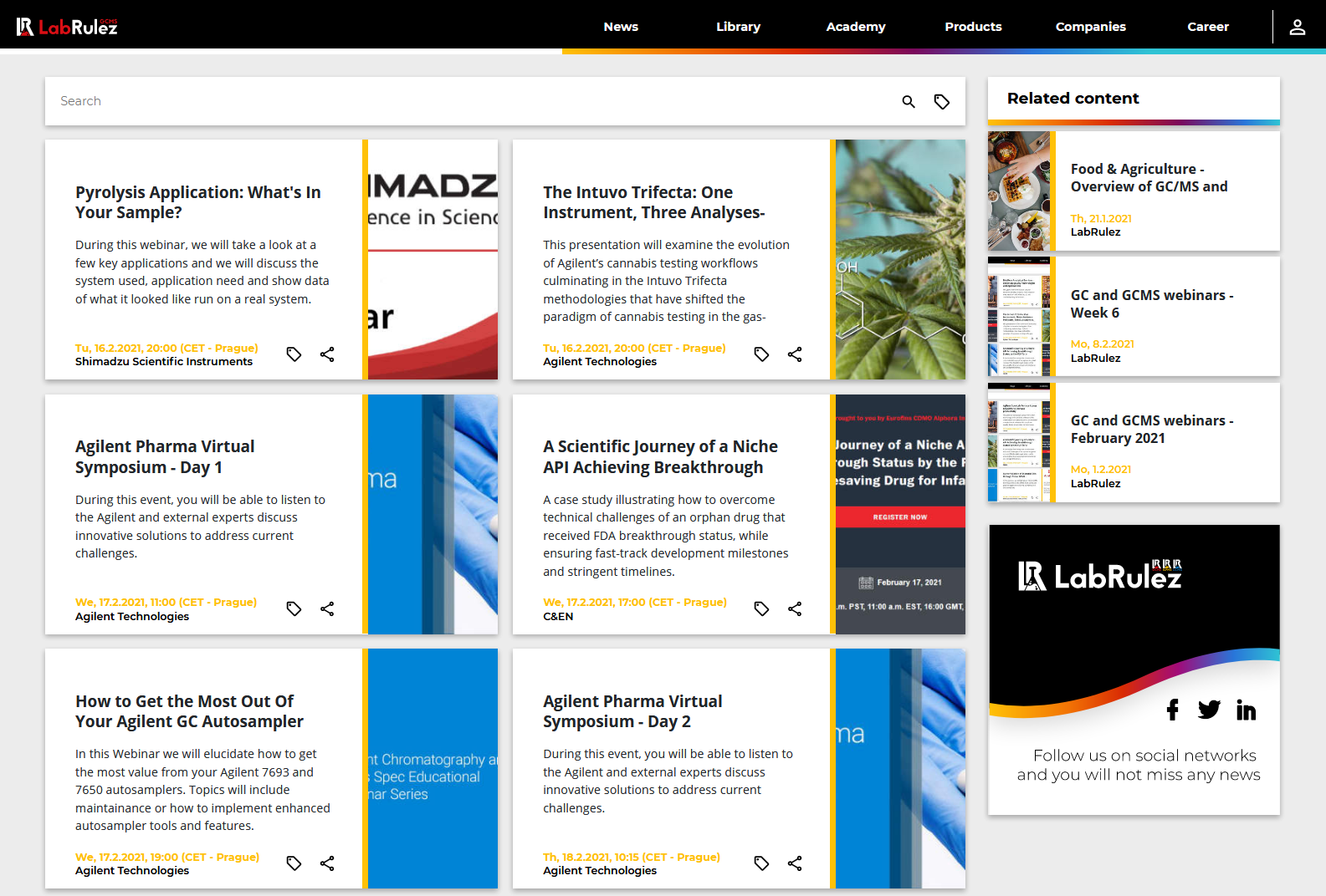 LabRulez: GC and GCMS webinars - Week 7