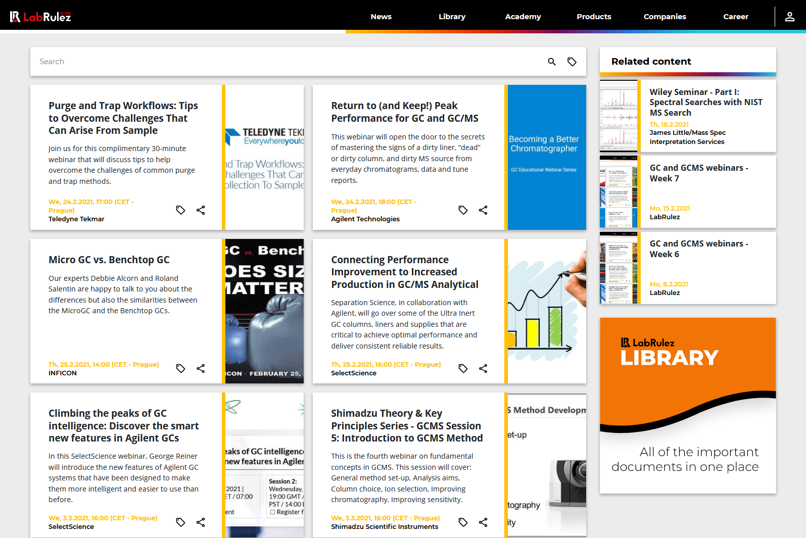 LabRulez: GC and GCMS webinars - Week 8