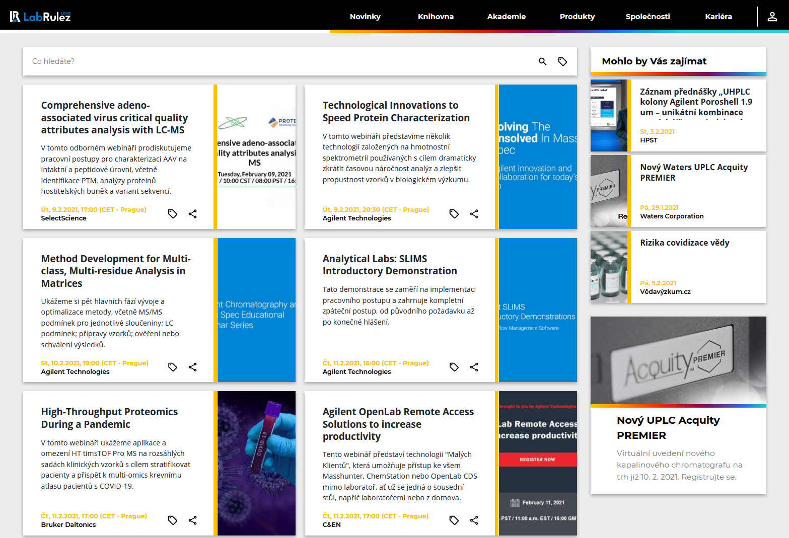 LabRulez: LC a LCMS webináře - 6. týden