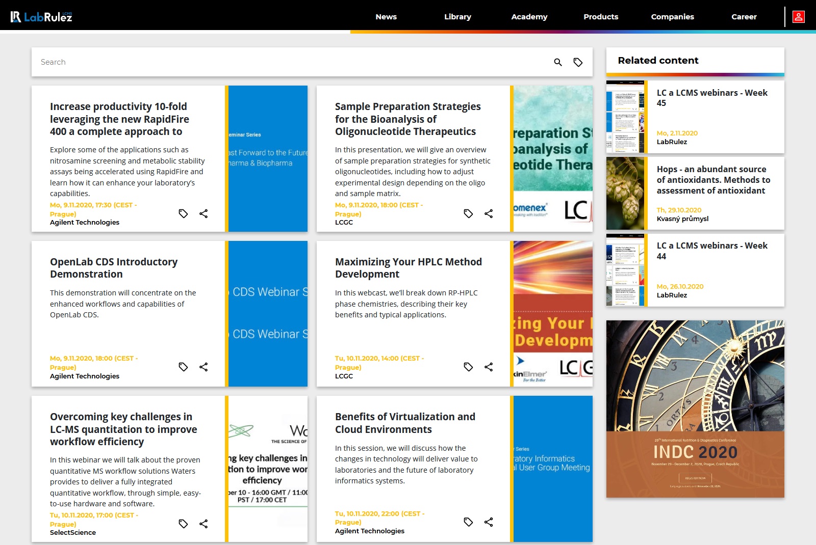 LabRulez: LC and LCMS webinars - Week 46