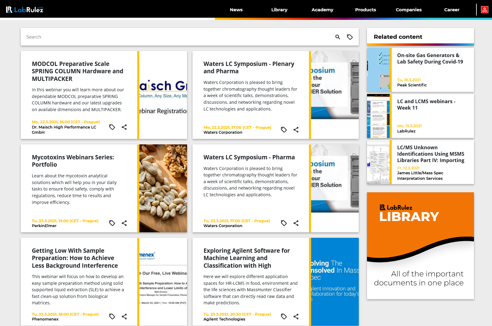 LabRulez: LC and LCMS webinars - Week 12