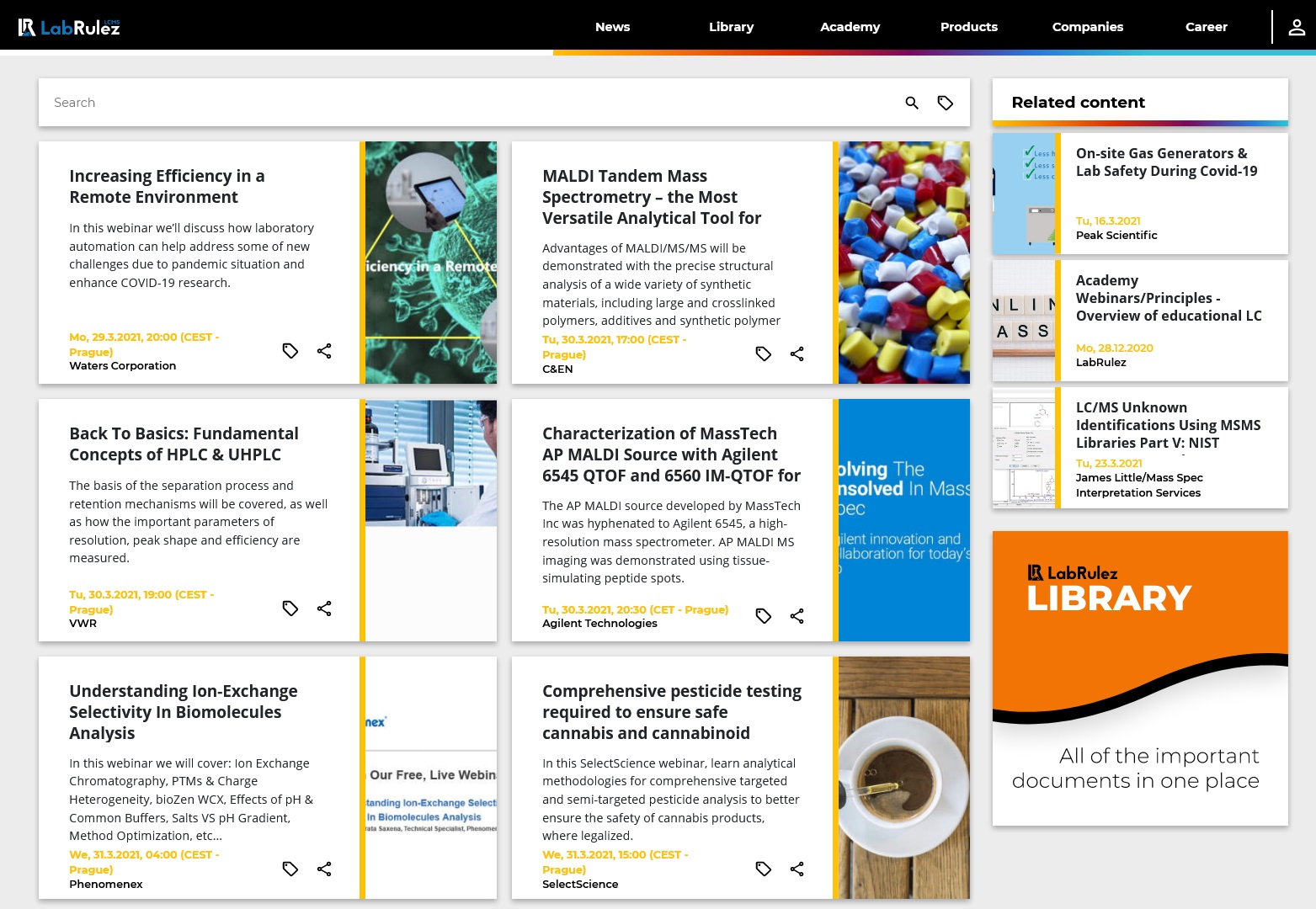 LabRulez: LC and LCMS webinars - Week 13
