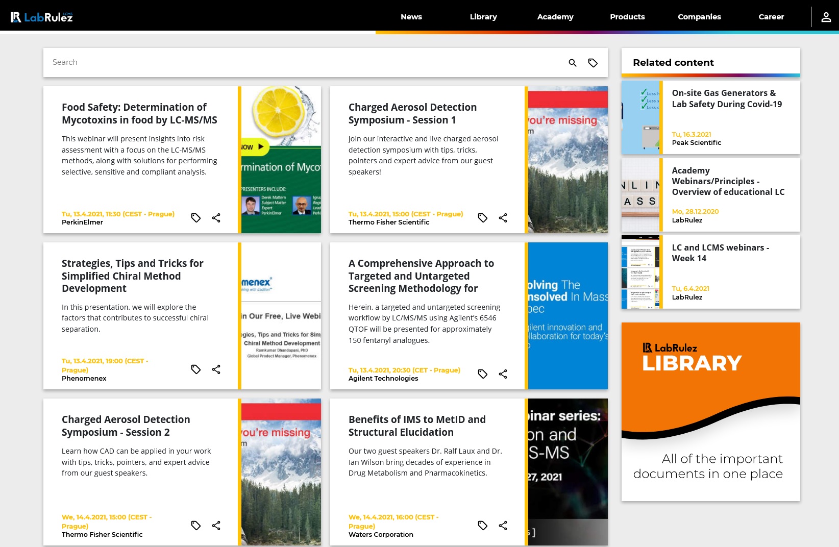 LabRulez: LC and LCMS webinars - Week 15