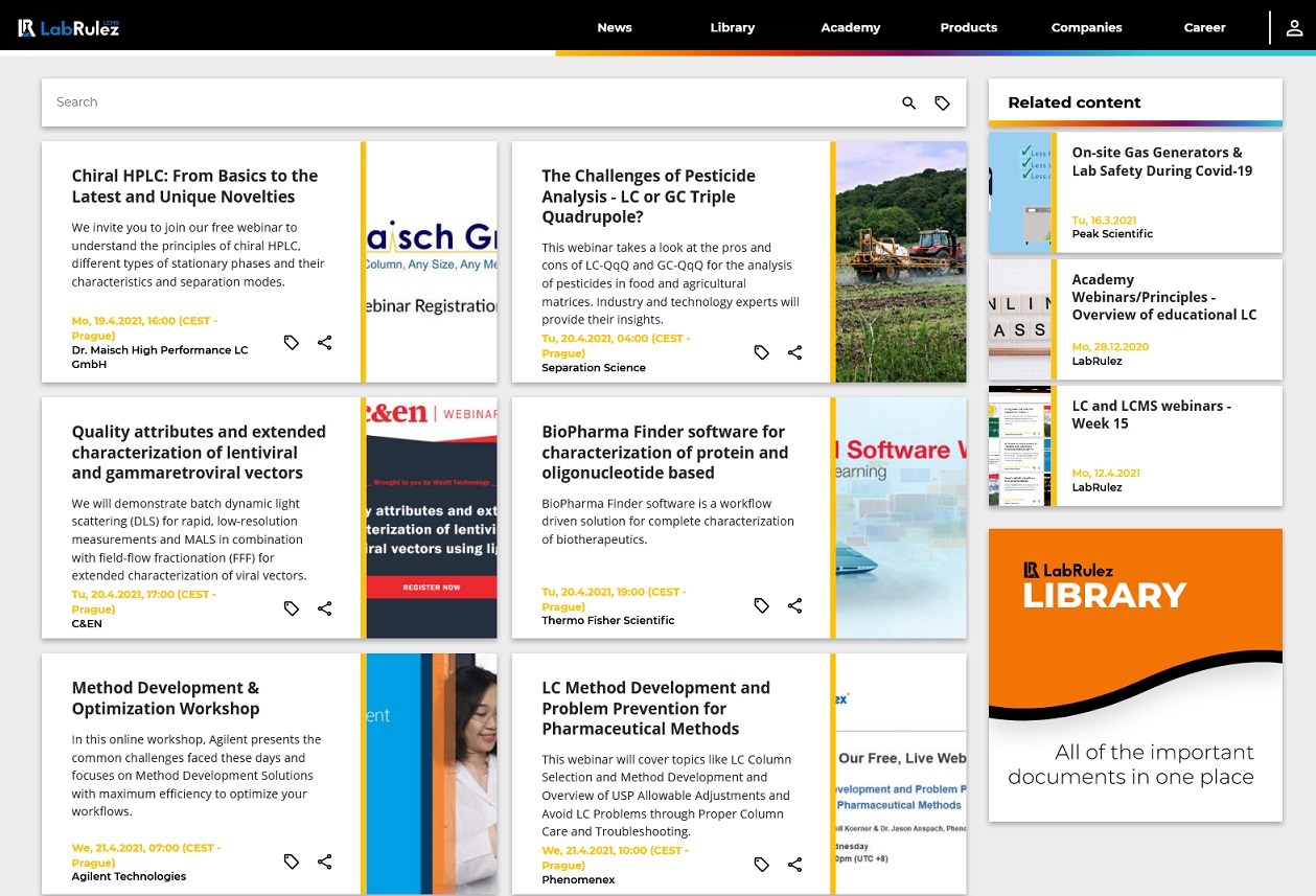 LabRulez: LC and LCMS webinars - Week 16