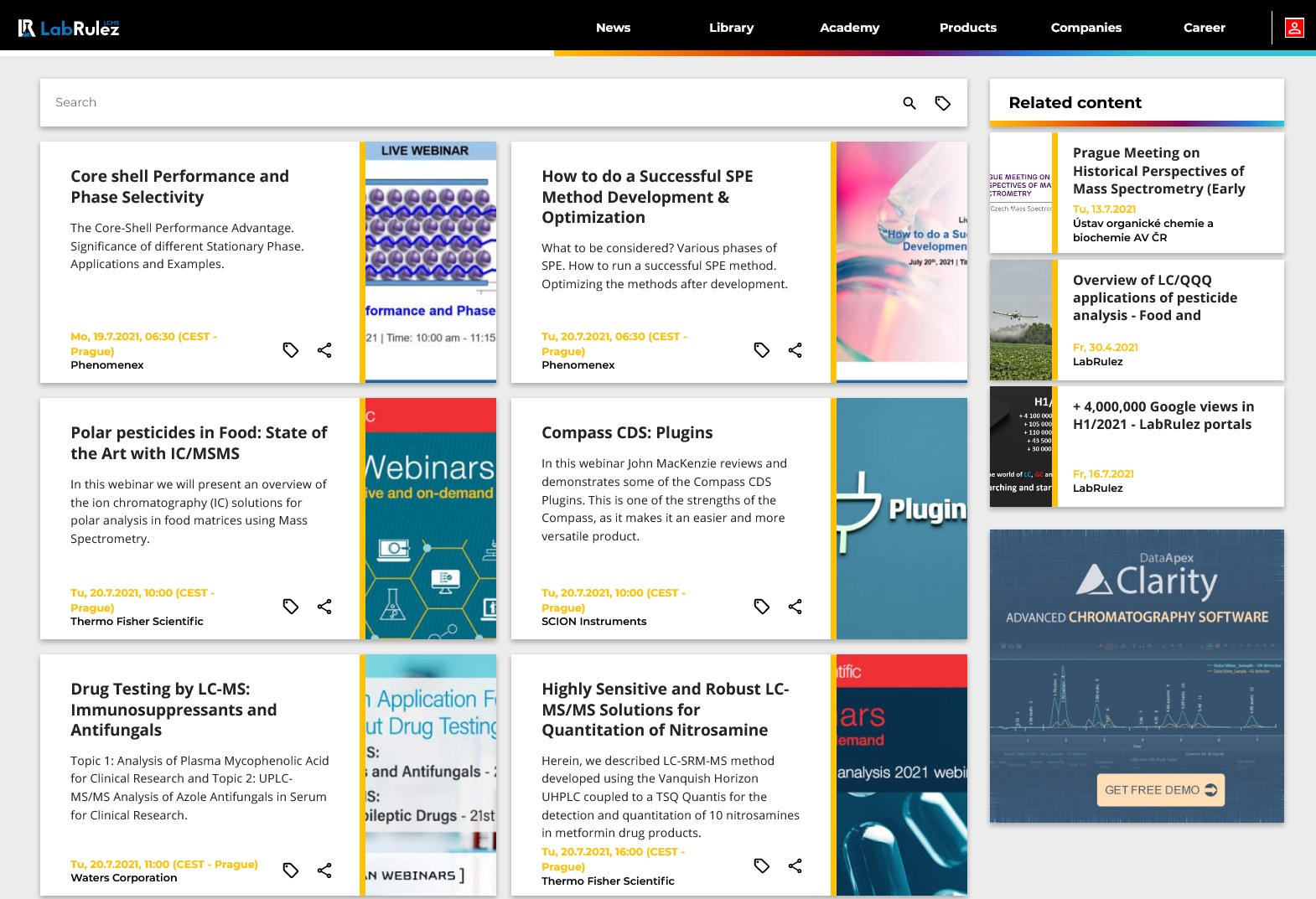 LabRulez: LC and LCMS webinars - Week 29