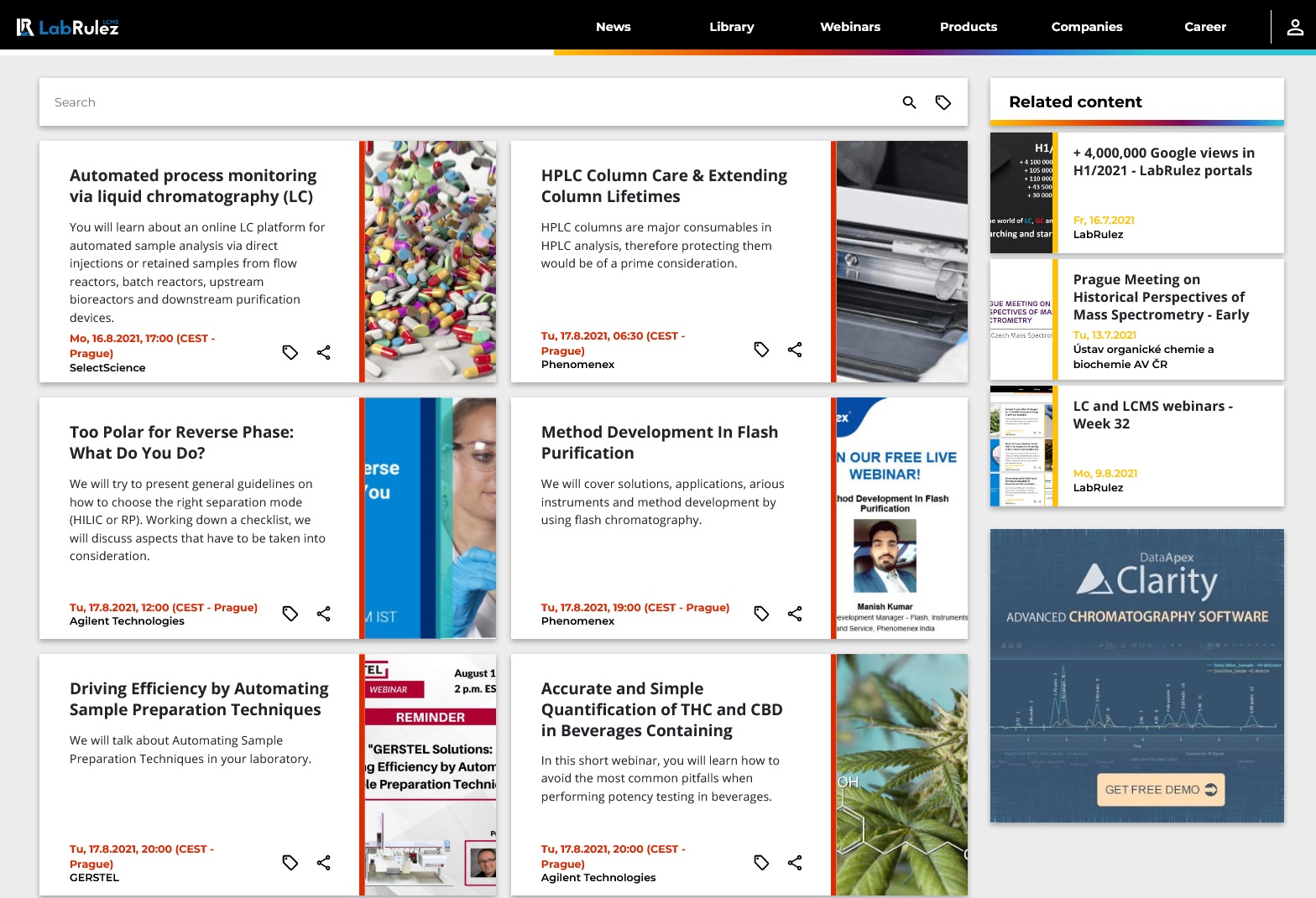 LabRulez: LC and LCMS webinars - Week 33