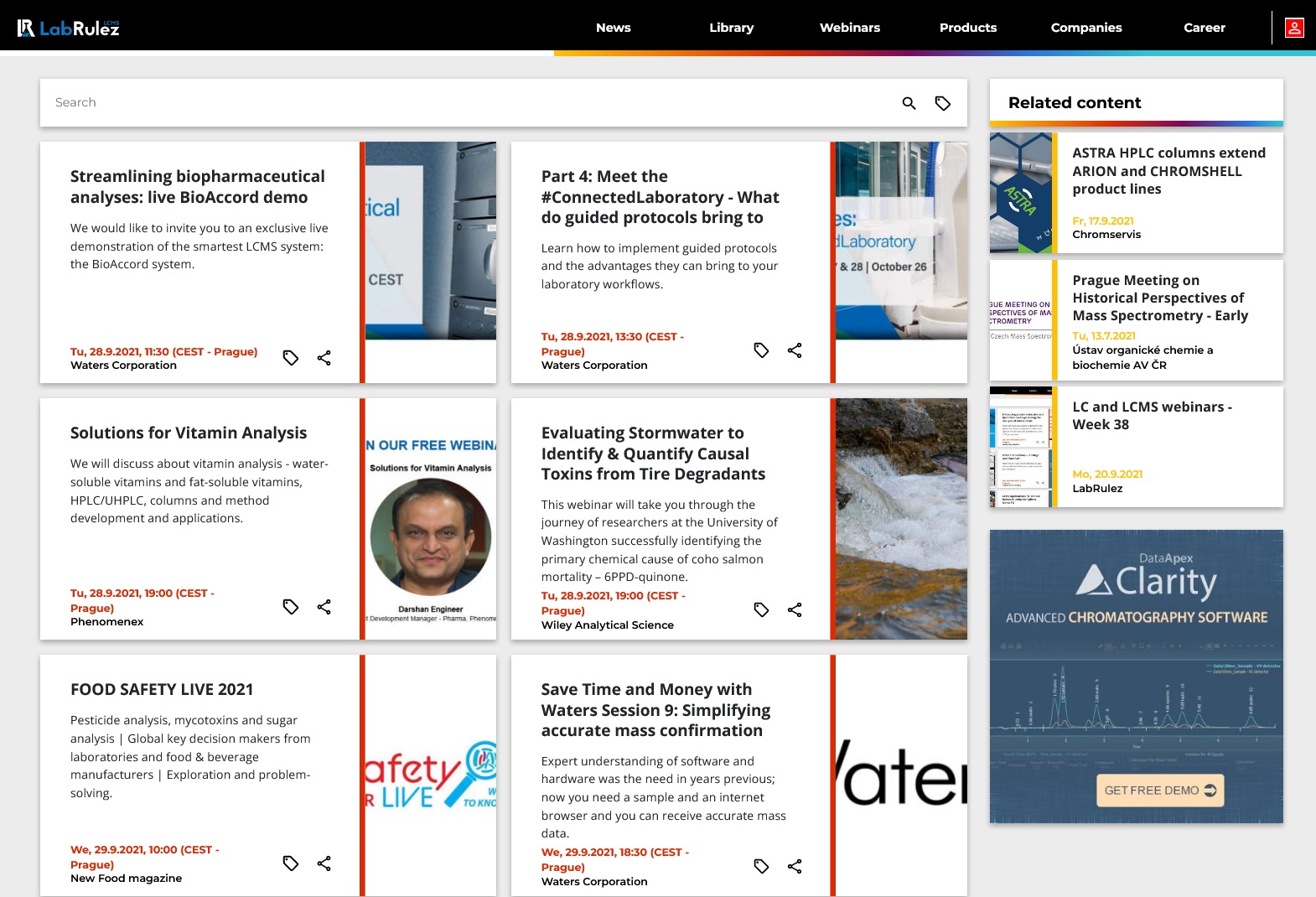 LabRulez: LC and LCMS webinars - Week 39