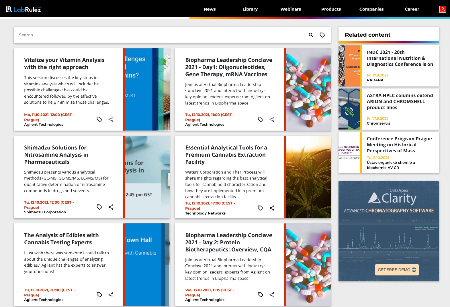 LabRulez: LC and LCMS webinars - Week 41