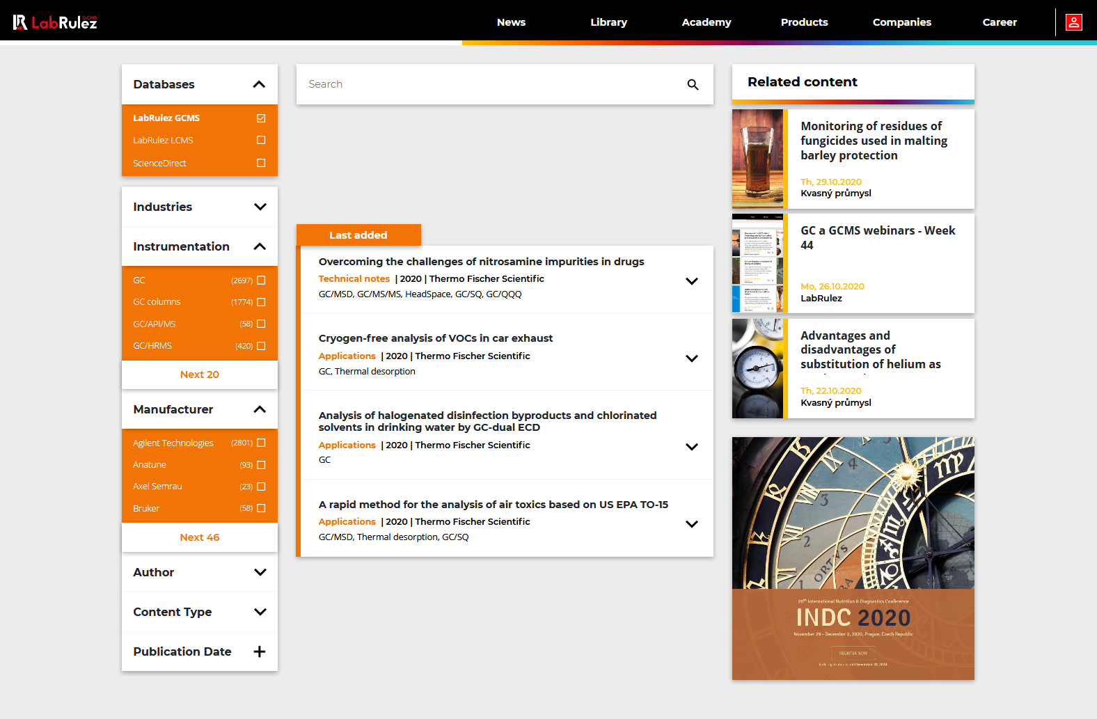 LabRulez: LabRulezGCMS Library
