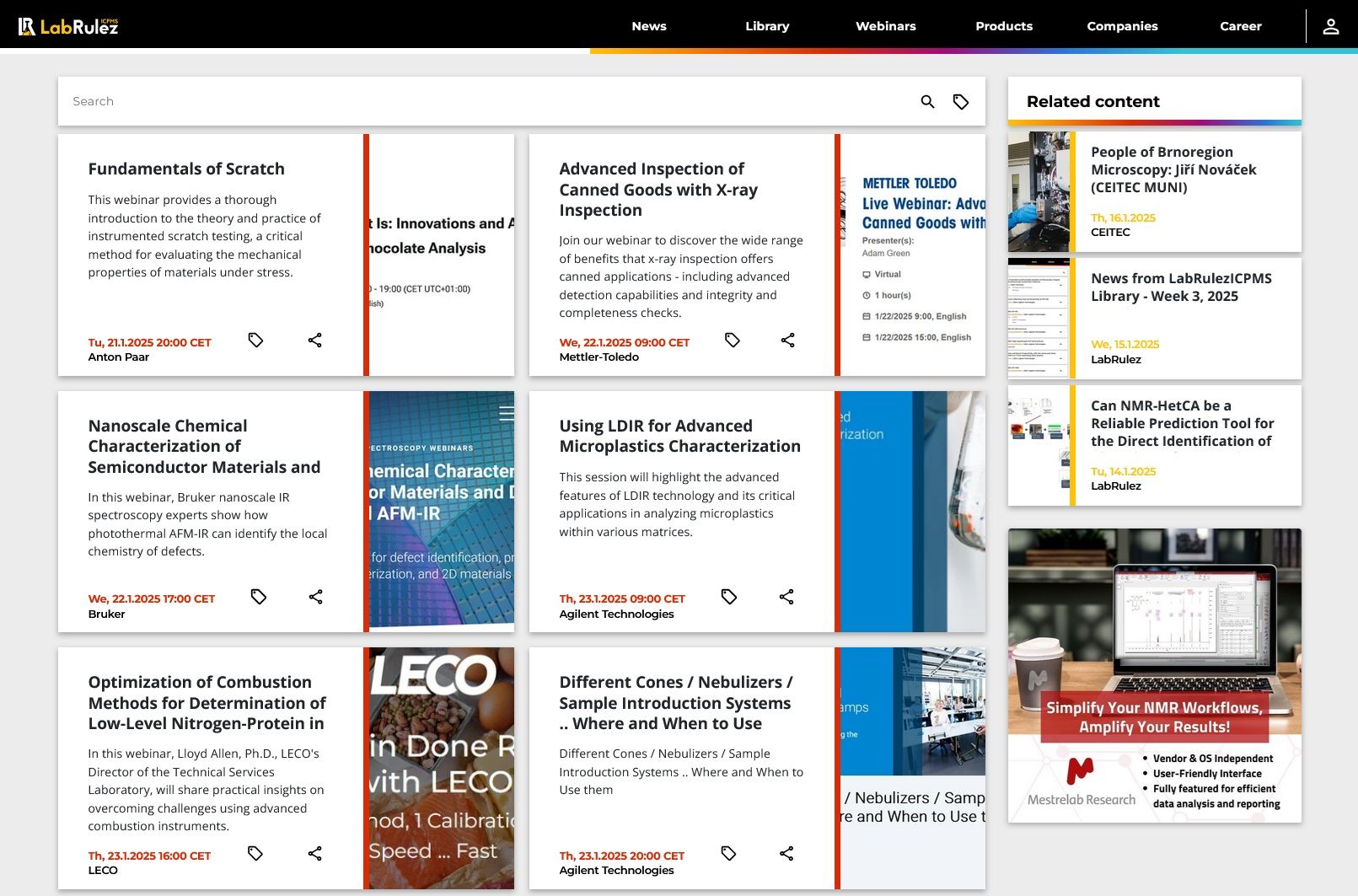 Webinars LabRulezICPMS Week 4/2025 | LabRulez ICPMS