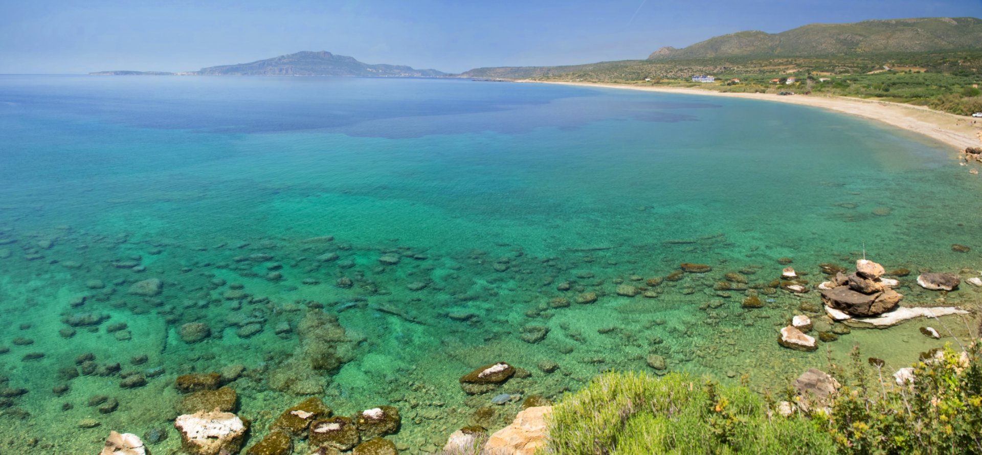 Beach with Crystal clear waters