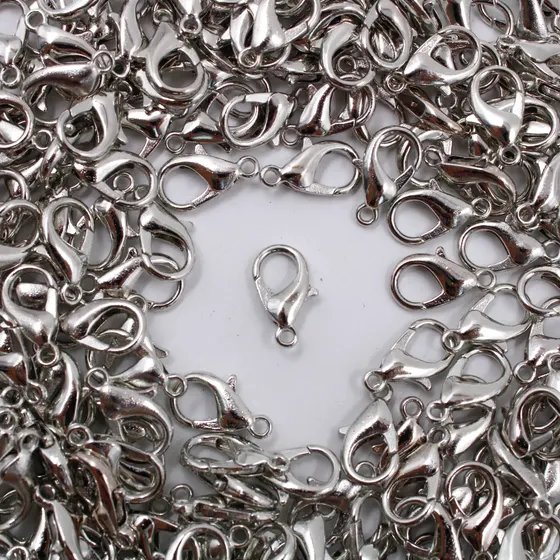 Fecho Lagosta 14Mm Em Zamak (25 Pc) 074 - Niquel 074