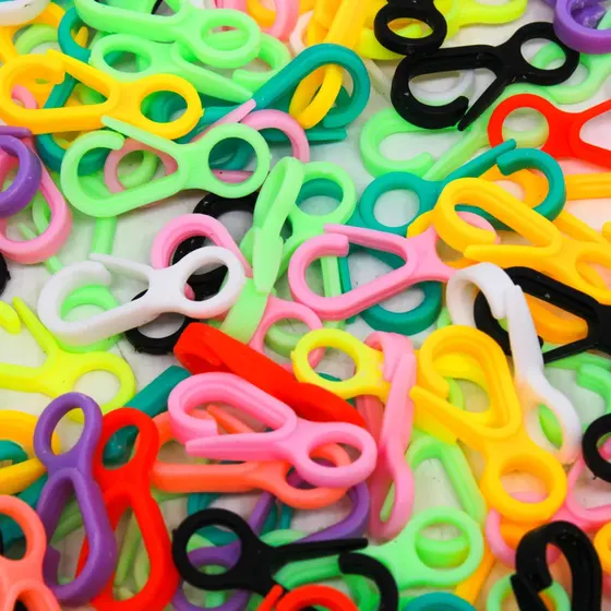 Fecho Lagosta 14X33Mm Em Plastico Com 50 Pecas103 - Colorido 103