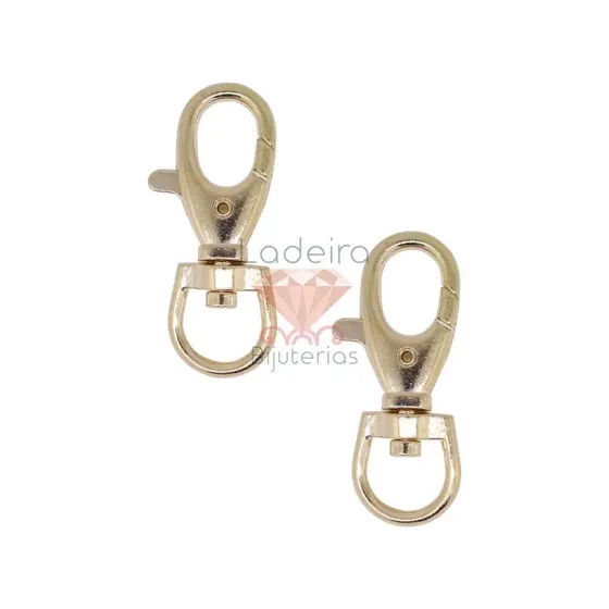 Fecho Mosquetao 52Mm Em Zamak (5 Pc) - Dourado