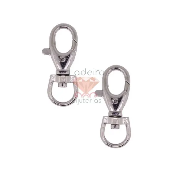 Fecho Mosquetao 52Mm Em Zamak (5 Pc) - Niquel