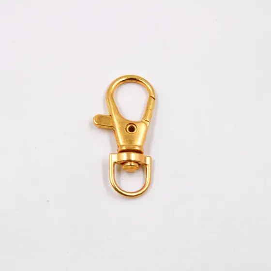 Fecho Mosquetao 36Mm Em Zamak (10 Pc) Dourado