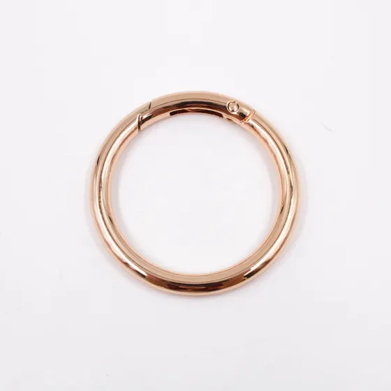 Argola Mosquetao 48Mm Em Zamac (5 Pc) Dourado