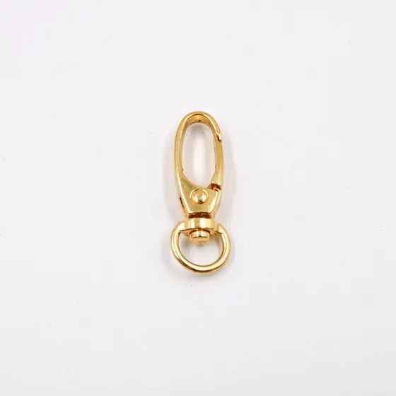 Fecho Mosquetao 35Mm Em Zamac (10 Pc) - Dourado