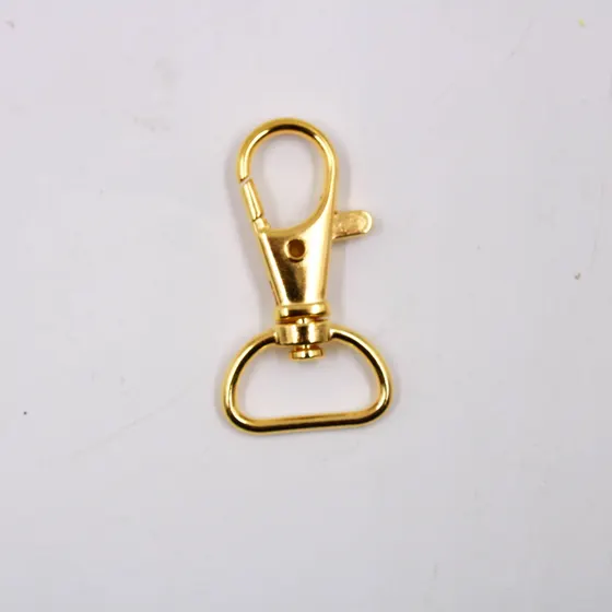 Fecho Mosquetao 40X23Mm Em Zamac (5 Pc) - Dourado