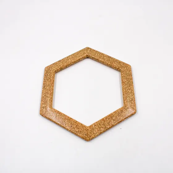 Alca Para Bolsa Hexagonal 15Cm Em Plastico Com 2 Unidades