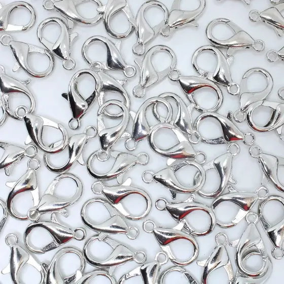 Fecho Lagosta 16Mm Em Zamak (500 Pc) 074 - Niquel 074