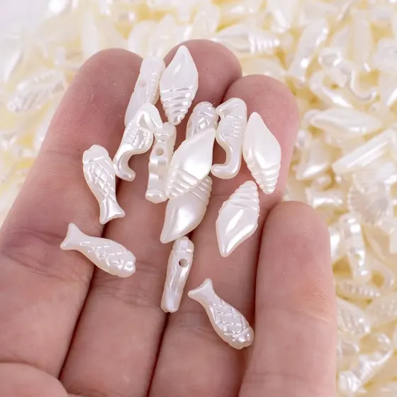 Entremeio Animais Marinhos Perolados 10Mm Em Acrilico Com 500G