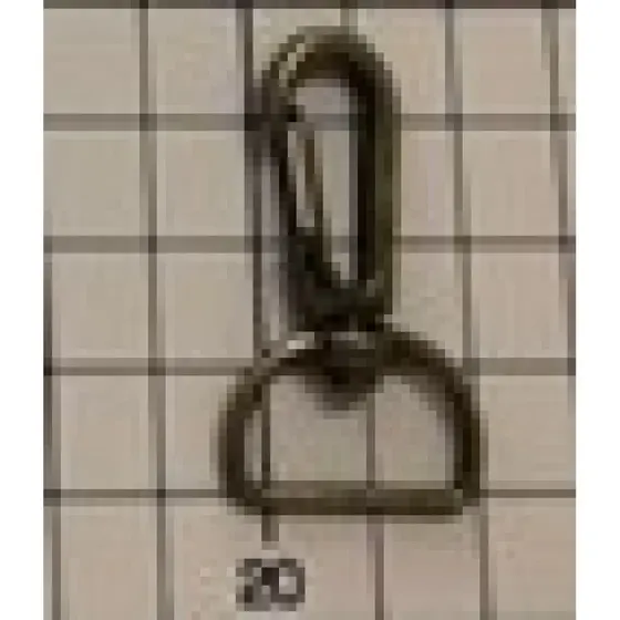 Fecho Mosquetao 40Mm Em Zamak (50 Pc) 075 - Ouro Velho