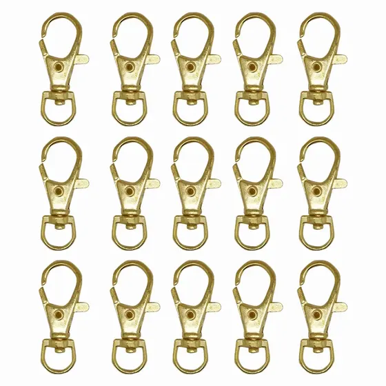 Fecho Mosquetao 38Mm Em Zamak (100 Pc) 073 - Dourado 073