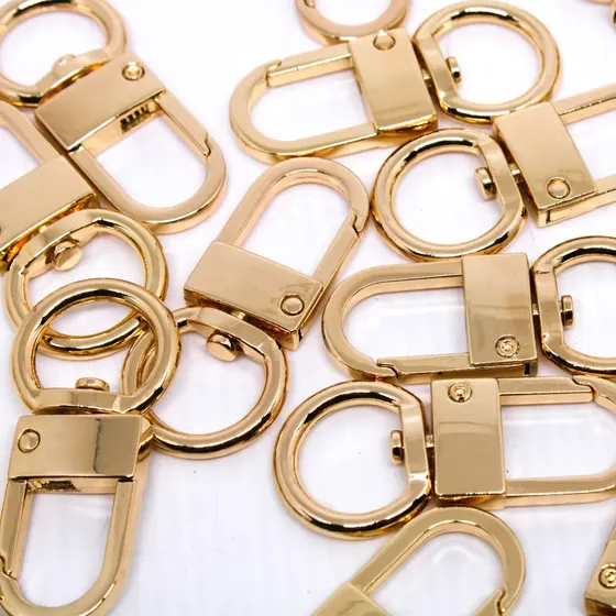 Fecho Mosquetao Cadeado 53X20Mm Em Zamak (20 Pc) 073 - Dourado 073