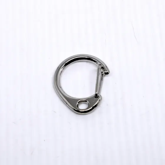 Fecho Mosquetao Peixe 28X21Mm Em Zamak (20 Pc) 074 - Niquel 074