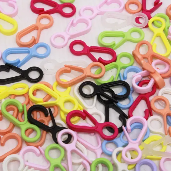 Fecho Mosquetao 33Mm Em Plastico (100 Pc)