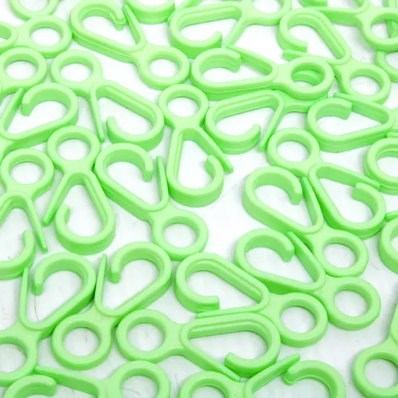 Fecho Mosquetao 33Mm Em Plastico (100 Pc)