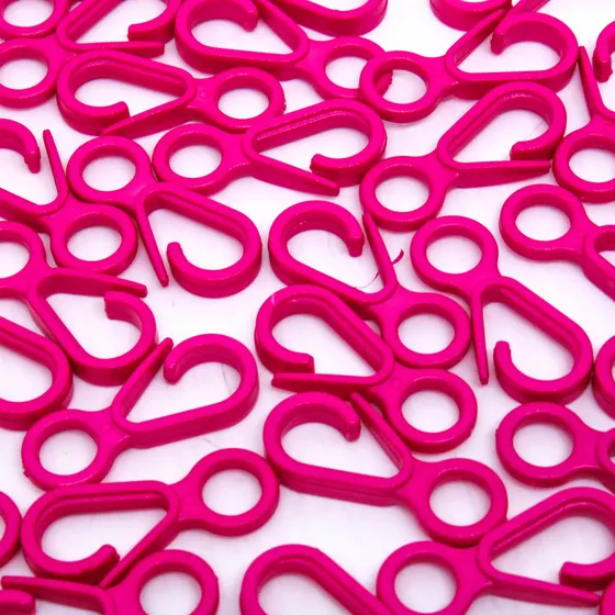 Fecho Mosquetao 33Mm Em Plastico (100 Pc)